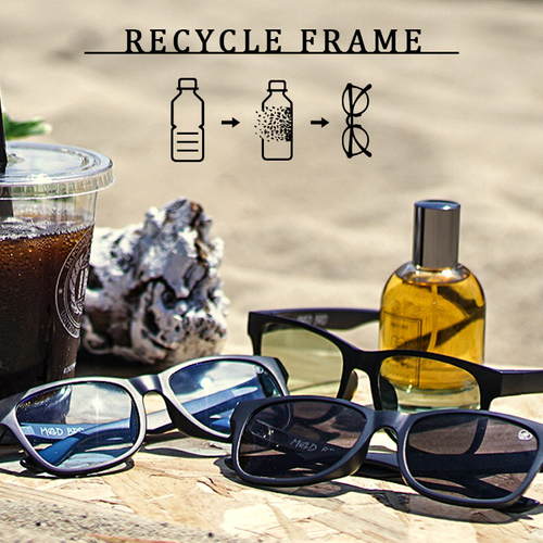 PET bottle Recycle Frame Sunglasses