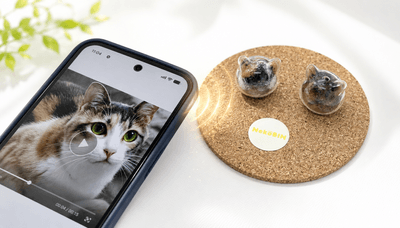 スマホをかざすと、思い出画像や動画が表示される