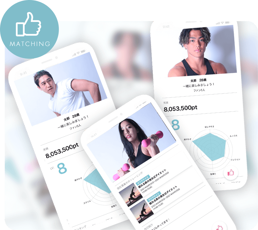 好みのトレーナーを選べる