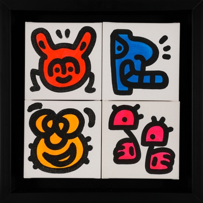 Mr Doodle 「DOODLINGS」  アクリル、キャンバス