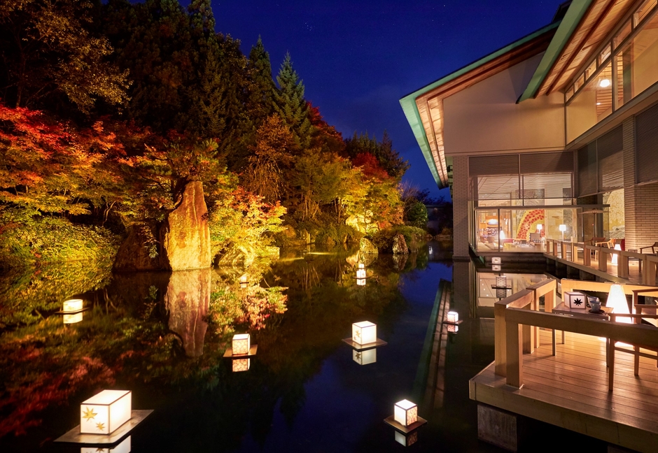 界 津軽 津軽四季の水庭