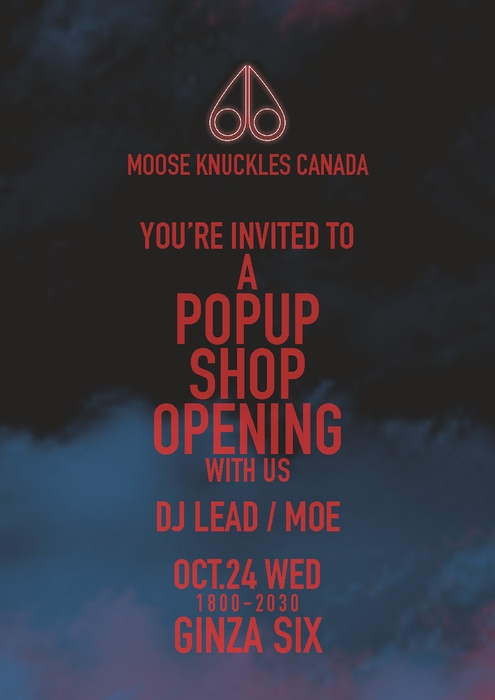 MOOSE KNUCKLES POPUP SHOP OPENING EVENT