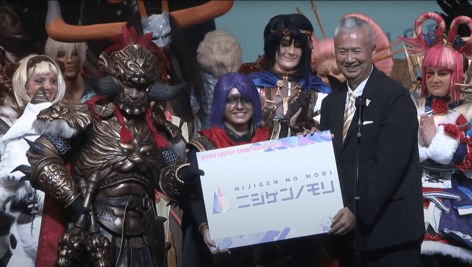 ▲「ニジゲンノモリ賞」受賞の瞬間