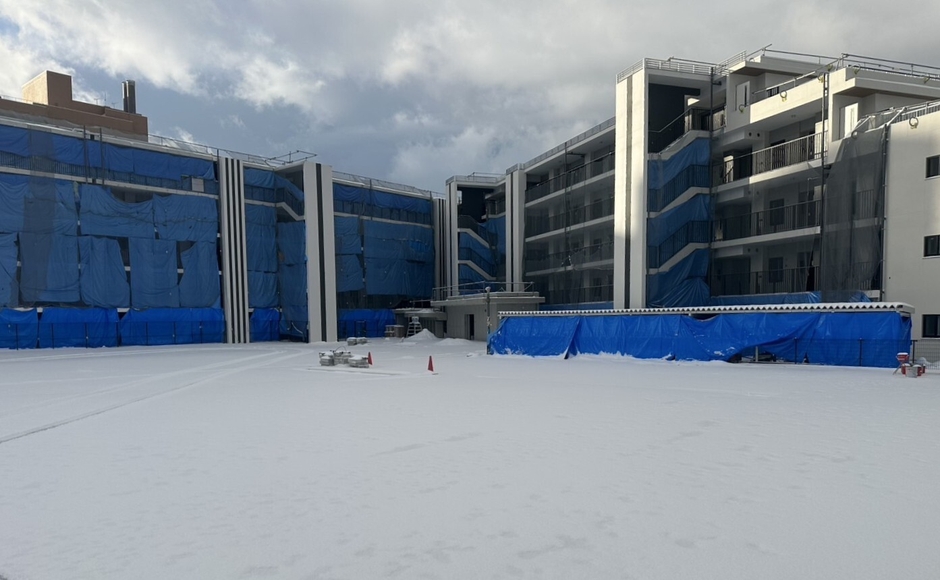 冬季の施工現場