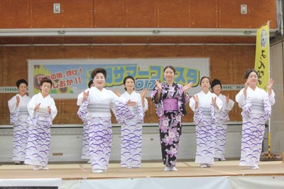 地元の夏祭りで『タローちゃん音頭』を披露