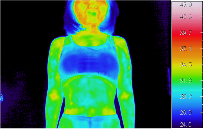 サーモグラフィー(通常のブラ)