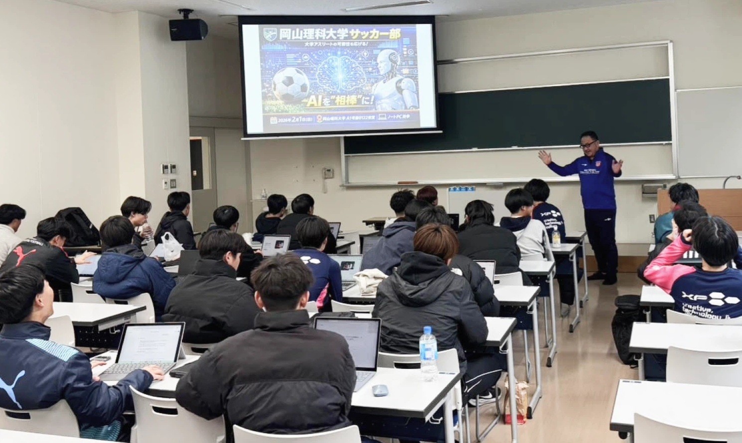 【岡山理科大学】Google Japan公式Xが本学サッカー部の「スポーツ×生成AI」の取り組みを紹介