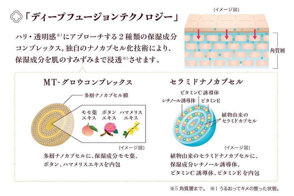 独自の浸透技術(ディープフュージョンテクノロジー)