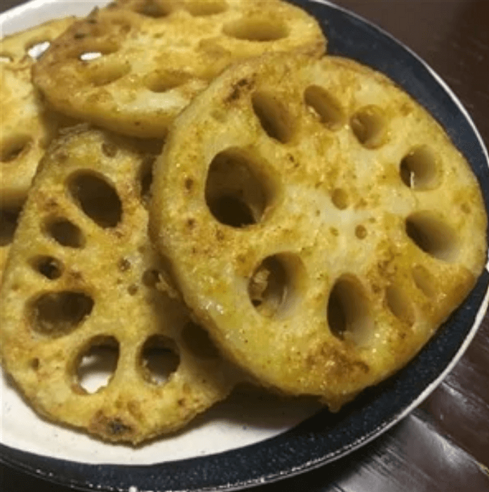 れんこんのカレー風味天ぷら