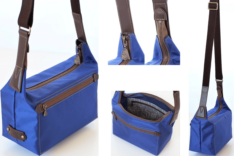 大きく開くファスナー、目いっぱいの大きなポケット。 細部まで丁寧な仕上げです。