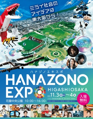 『HANAZONO EXPO2023』 11月3-4日 花園中央公園にて開催