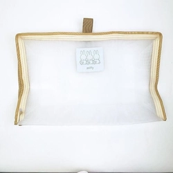 ミッフィーのメッシュオーガナイザーで収納が楽しく、かわいく大変身。ナチュラルで落ち着いたデザインで生活になじみやすいです◎