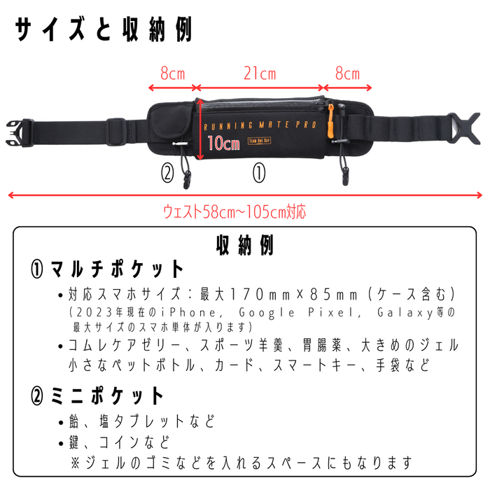 サイズと収納例