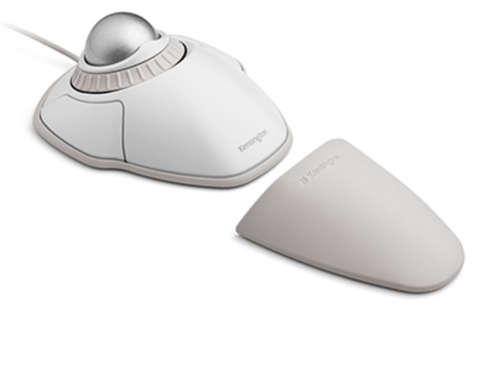 オービットトラックボールウィズスクロールリング ホワイト&グレー 4