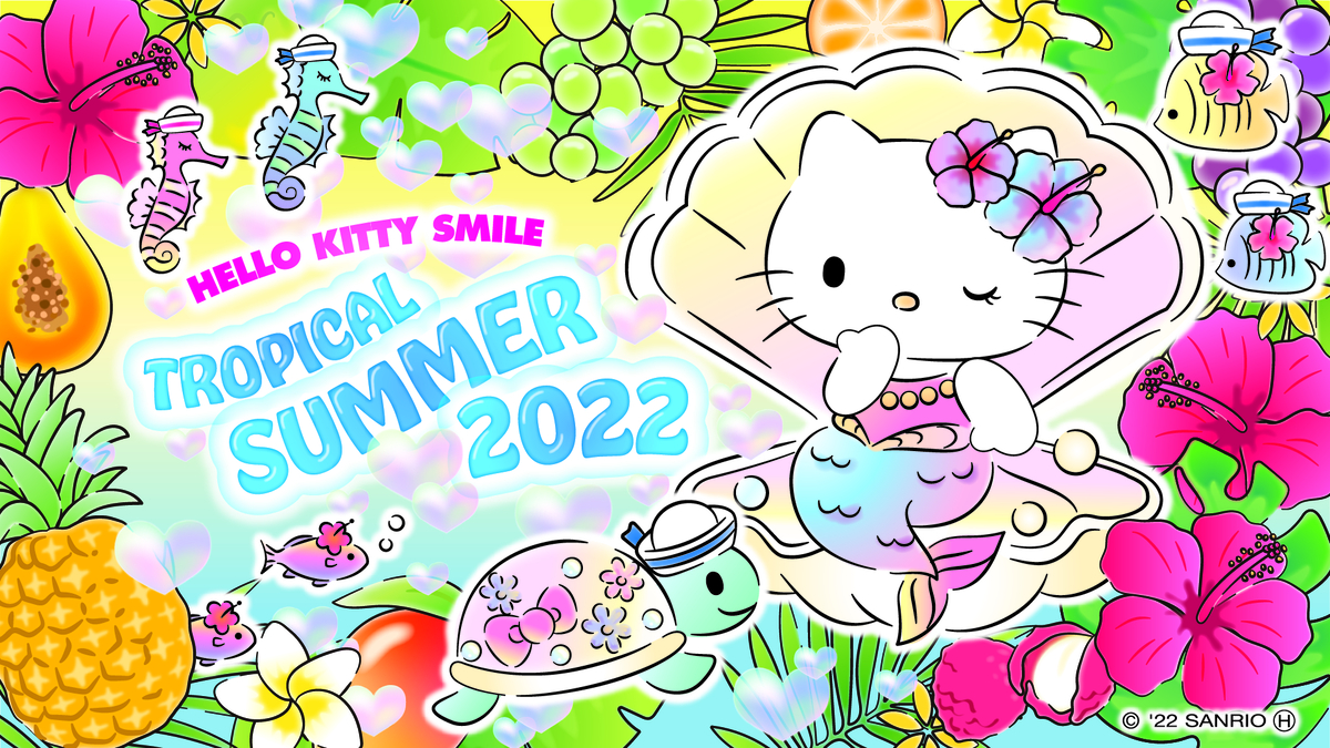 「HELLO KITTY SMILE」 家族で楽しめる夏イベント 「TROPICAL SUMMER 2022」