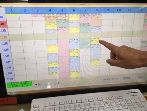 工程進捗問合せ（時間別・号機別）作業予定変更