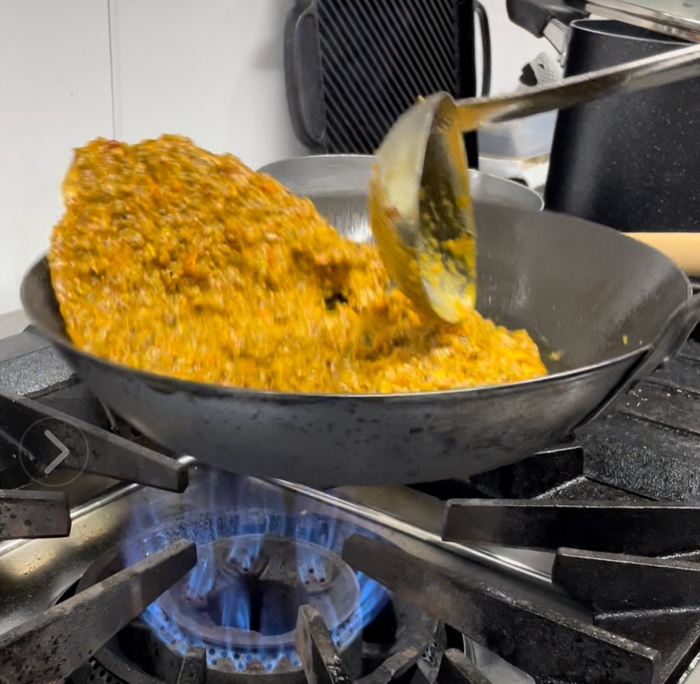 なめらかなドライカレー