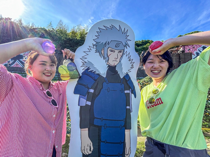 ▲水風船でびしょ濡れになれ!