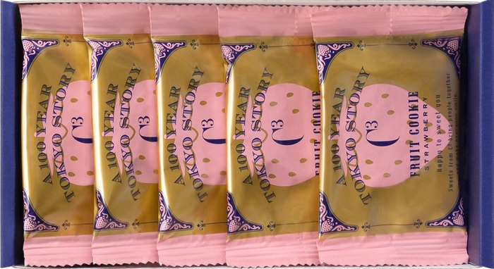 明治屋ジャムクッキー いちご 5個身箱¥500(税込価格¥540)