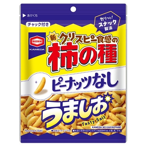 『73g 亀田の柿の種 ピーナッツなし うましお』