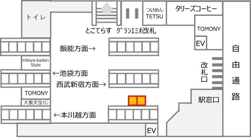設置位置図(所沢)