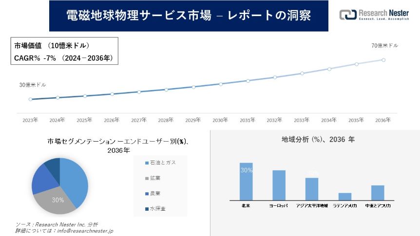 電磁地球物理サービス市場調査の発展、傾向、需要、成長分析および予測2024―2036年