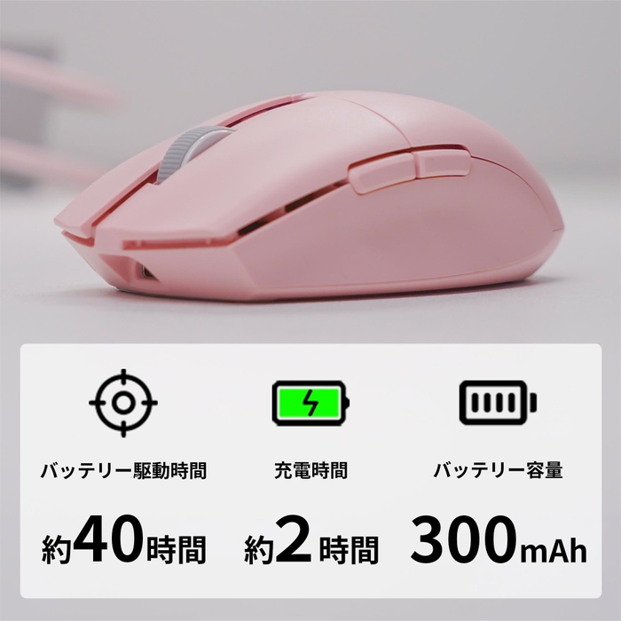 充電式のバッテリー駆動