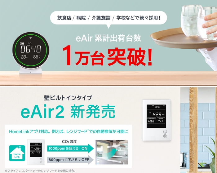 eAir出荷台数1万台突破!