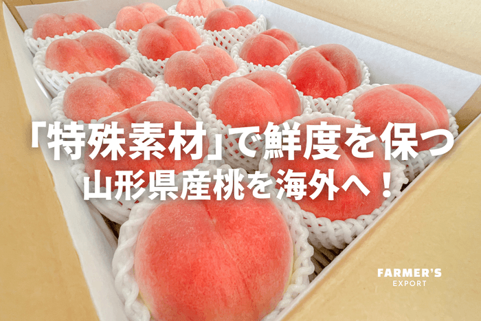 FARMER'S EXPORT 山形県産桃 海外へ