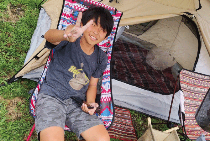 一人ずつのキャンプギア!