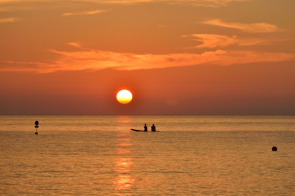 夕日