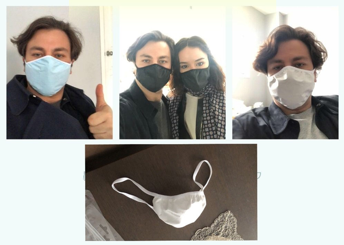 完成品マスクは立体的で、鼻から下をすっぽり覆う密着性の高いものがどなたでも作れます。
