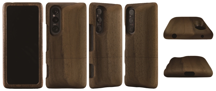 Real Wood Case for Xperia 1 V/1 IV くるみ(プレーン)