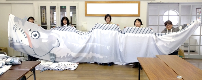 和歌山県有田市からご依頼頂いた全長6mの巨大「タチウオのぼり」