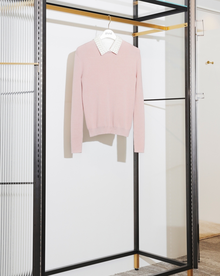 日本製フロッキードットフレアスカート　19,800円