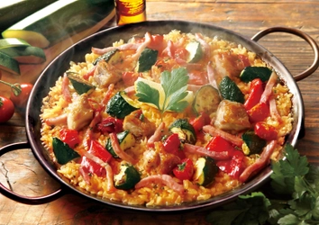 おかげさまで全国375店舗！！ 日本最大の宅配パエリア専門チェーンViva Paella（ビバパエリア） 『夏野菜とグリルチキンのパエリア』新登場