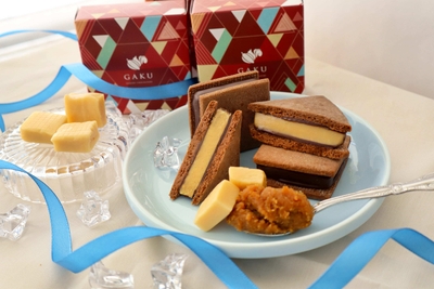GAKUチョコレートサンド【信州一年味噌キャラメル】