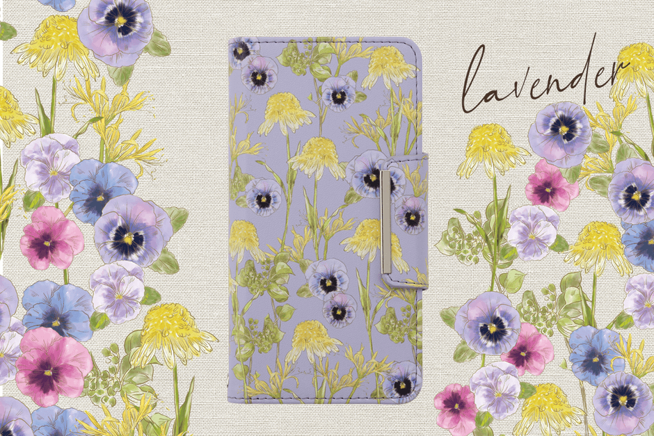 NTTドコモのスマホカバーに 「花屋さんのお花柄」を提供 「いつも手に