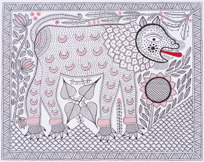 Photo.01 上弦の月を喰べる獅子(1990年 26×32cm) ガンガー・デーヴィー