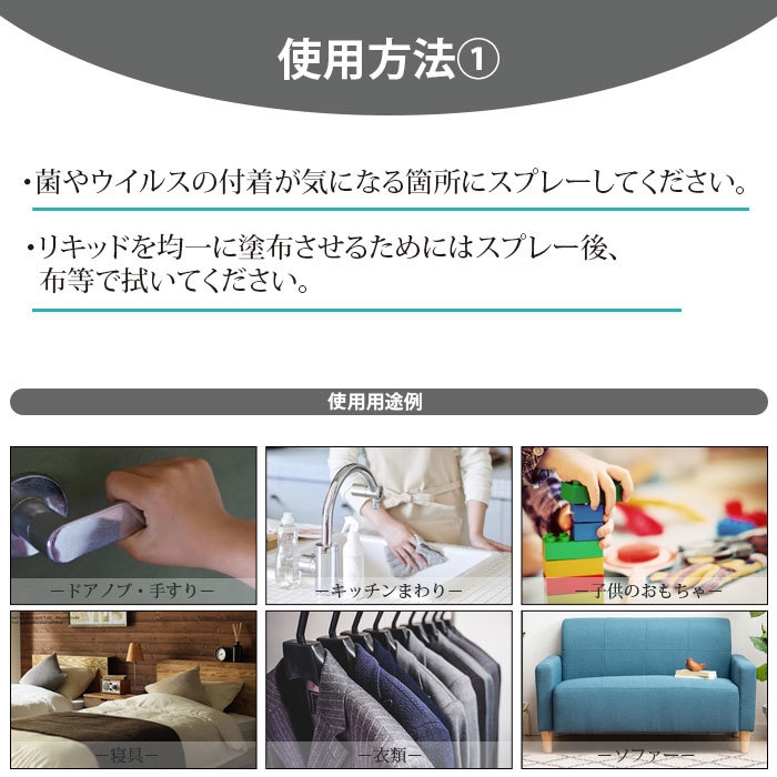 ウイルスブロック アンチウイルスリキッド-使用方法1