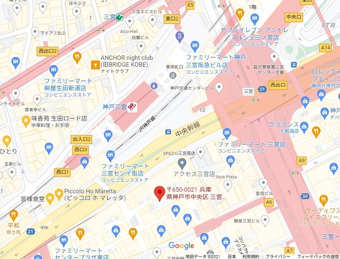 LEE MART三宮店 マップ