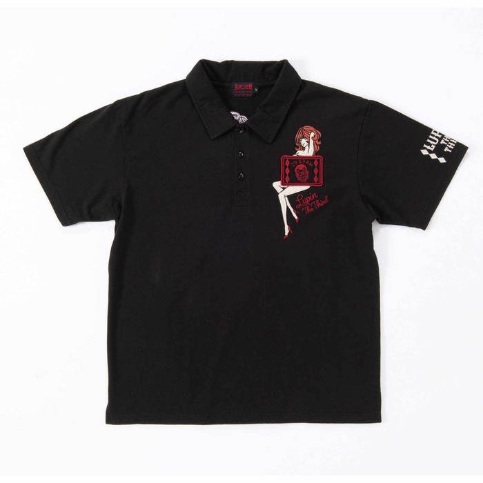 ポロシャツ(黒)フロント