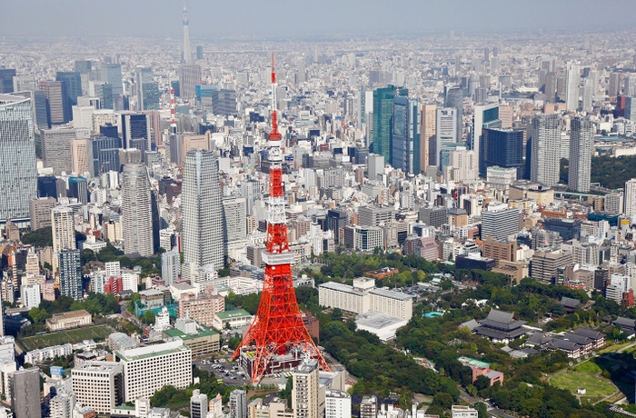 上空からの都内の様子