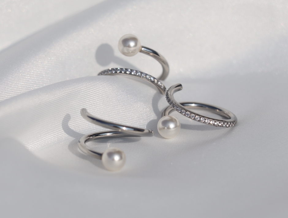 twist pearl ring