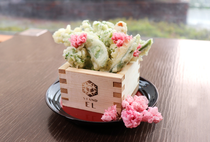 合鴨と春野菜の天ぷら