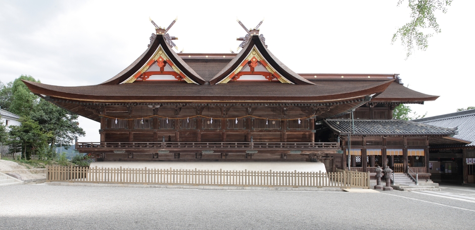 吉備津神社 国宝本殿・拝殿―2