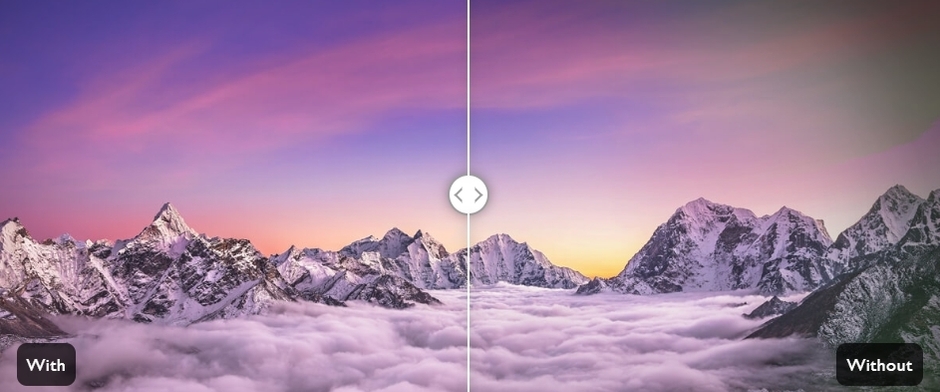 細やかなムラ補正で均一なユニフォミティ