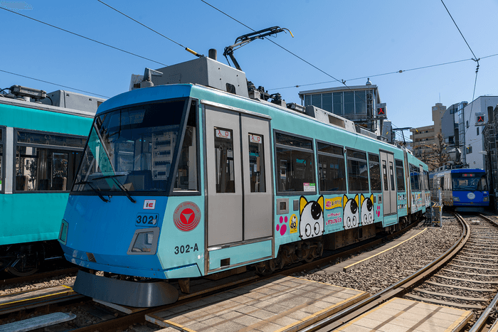 「タマ&フレンズ~うちのタマ知りませんか?~」東急電鉄 世田谷線ラッピング電車