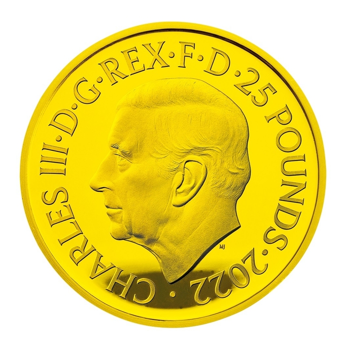 B.25ポンド金貨_表面