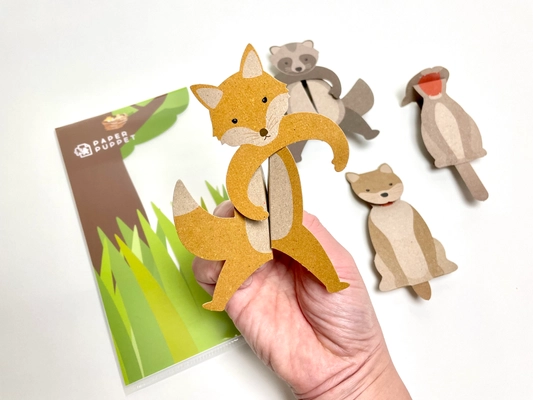 子育てママのお助けツール！ かさばらない、親子のコミュニケーショントイ 「PAPER PUPPET」を11月20日に発売！